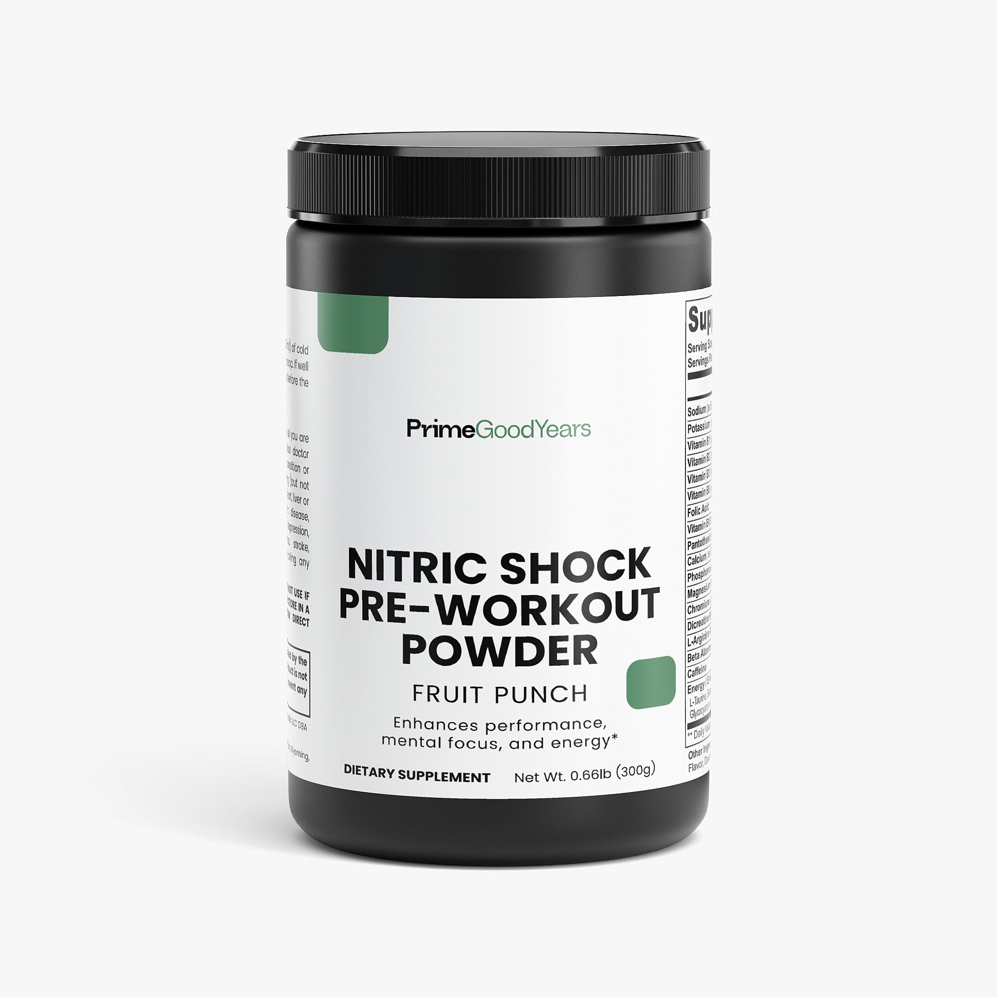 Nitric Shock Pre-Workout Powder (Fruit Punch)